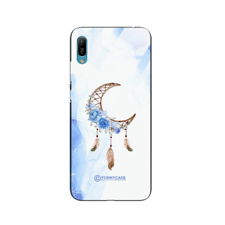 ETUI BLACK CASE GLASS NA TELEFON HUAWEI Y6 2019 ETNICZNY ŁAPACZ SNÓW