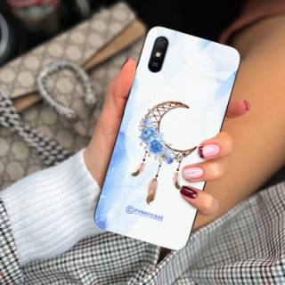 ETUI BLACK CASE GLASS NA TELEFON XIAOMI REDMI 9A ETNICZNY ŁAPACZ SNÓW