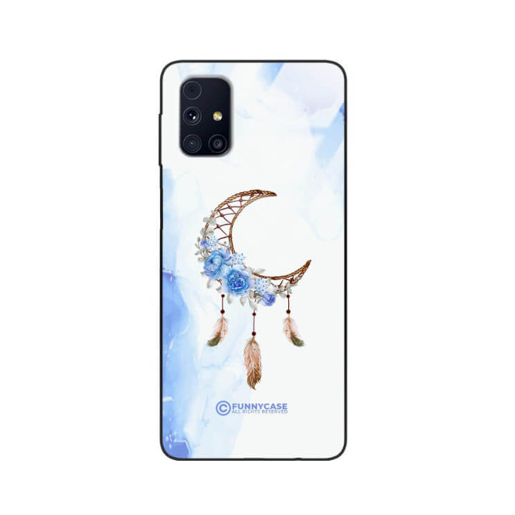 ETUI BLACK CASE GLASS NA TELEFON SAMSUNG GALAXY M31S ETNICZNY ŁAPACZ SNÓW