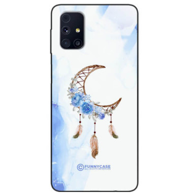 ETUI BLACK CASE GLASS NA TELEFON SAMSUNG GALAXY M31S ETNICZNY ŁAPACZ SNÓW