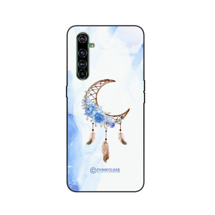 ETUI BLACK CASE GLASS NA TELEFON REALME X50 PRO ETNICZNY ŁAPACZ SNÓW