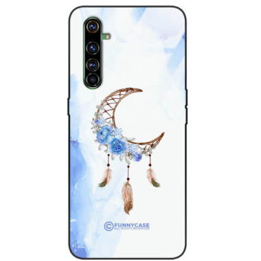 ETUI BLACK CASE GLASS NA TELEFON REALME X50 PRO ETNICZNY ŁAPACZ SNÓW