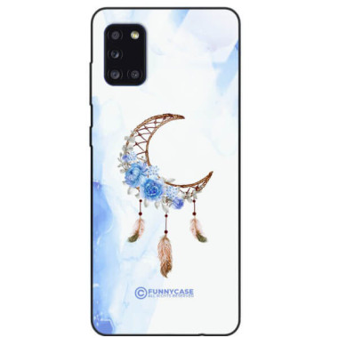 ETUI BLACK CASE GLASS NA TELEFON SAMSUNG GALAXY A31 ETNICZNY ŁAPACZ SNÓW