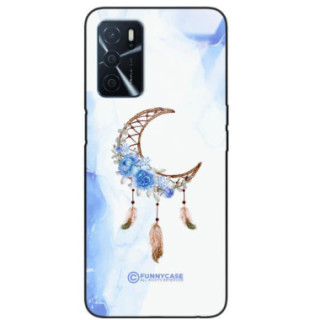 ETUI BLACK CASE GLASS NA TELEFON OPPO A16 / A16S ETNICZNY ŁAPACZ SNÓW