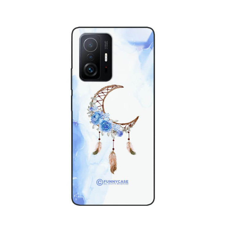 ETUI BLACK CASE GLASS NA TELEFON XIAOMI 11T / 11T 5G ETNICZNY ŁAPACZ SNÓW