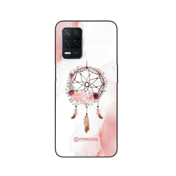 ETUI BLACK CASE GLASS NA TELEFON REALME 8 5G / V13 5G ŁAPACZ SNÓW BOHO