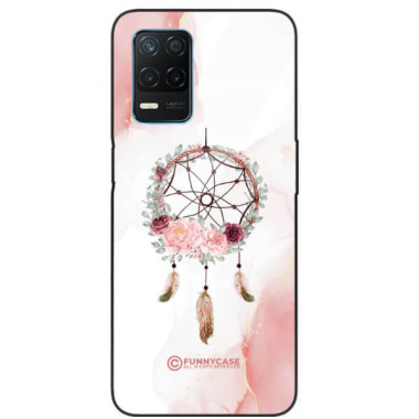 ETUI BLACK CASE GLASS NA TELEFON REALME 8 5G / V13 5G ŁAPACZ SNÓW BOHO