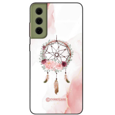 ETUI BLACK CASE GLASS NA TELEFON SAMSUNG GALAXY S21FE ŁAPACZ SNÓW BOHO