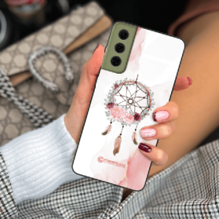 ETUI BLACK CASE GLASS NA TELEFON SAMSUNG GALAXY S21FE ŁAPACZ SNÓW BOHO