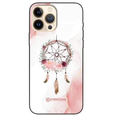 ETUI BLACK CASE GLASS NA TELEFON APPLE IPHONE 13 PRO MAX ŁAPACZ SNÓW BOHO