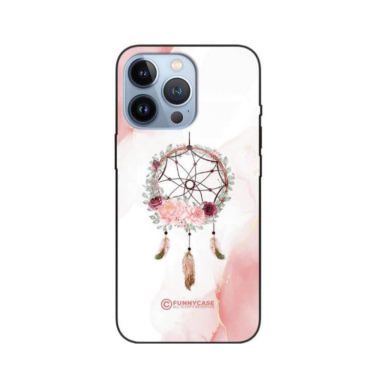 ETUI BLACK CASE GLASS NA TELEFON APPLE IPHONE 13 PRO ŁAPACZ SNÓW BOHO