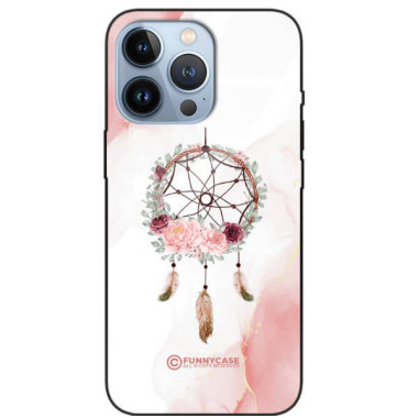 ETUI BLACK CASE GLASS NA TELEFON APPLE IPHONE 13 PRO ŁAPACZ SNÓW BOHO