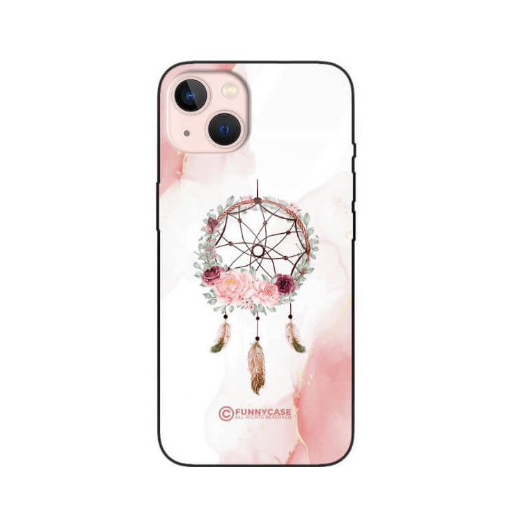 ETUI BLACK CASE GLASS NA TELEFON APPLE IPHONE 13 ŁAPACZ SNÓW BOHO