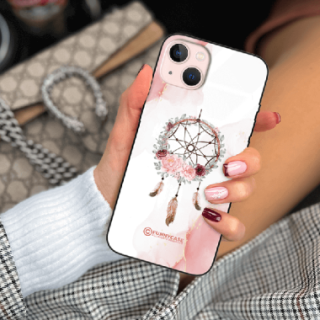 ETUI BLACK CASE GLASS NA TELEFON APPLE IPHONE 13 ŁAPACZ SNÓW BOHO