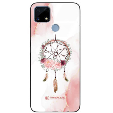 ETUI BLACK CASE GLASS NA TELEFON REALME C25 ŁAPACZ SNÓW BOHO