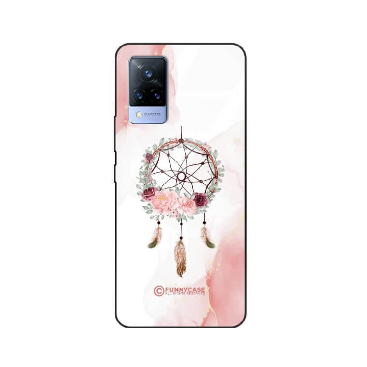 ETUI BLACK CASE GLASS NA TELEFON VIVO V21 / V21 5G ŁAPACZ SNÓW BOHO