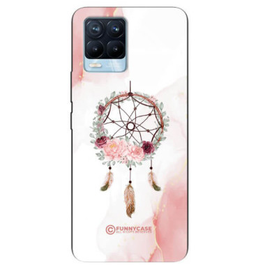 ETUI BLACK CASE GLASS NA TELEFON REALME 8 / 8 PRO ŁAPACZ SNÓW BOHO