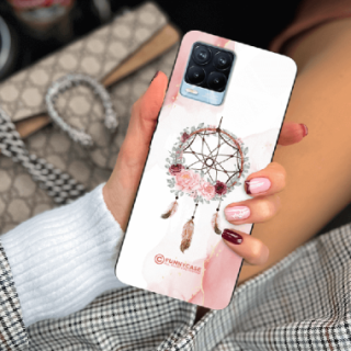 ETUI BLACK CASE GLASS NA TELEFON REALME 8 / 8 PRO ŁAPACZ SNÓW BOHO