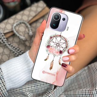 ETUI BLACK CASE GLASS NA TELEFON XIAOMI Mi 11 PRO ŁAPACZ SNÓW BOHO