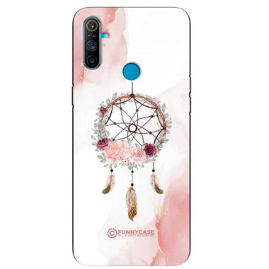 ETUI BLACK CASE GLASS NA TELEFON REALME C3 ŁAPACZ SNÓW BOHO