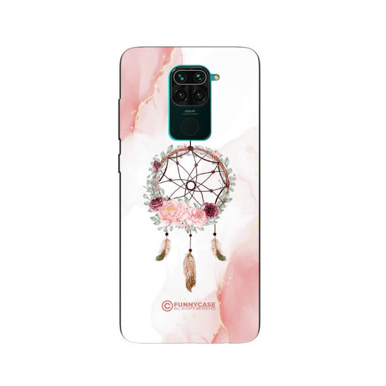 ETUI BLACK CASE GLASS NA TELEFON XIAOMI REDMI NOTE 9 / 10X 4G ŁAPACZ SNÓW BOHO