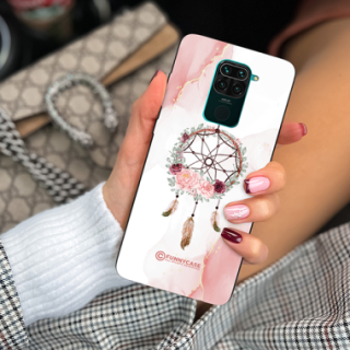 ETUI BLACK CASE GLASS NA TELEFON XIAOMI REDMI NOTE 9 / 10X 4G ŁAPACZ SNÓW BOHO