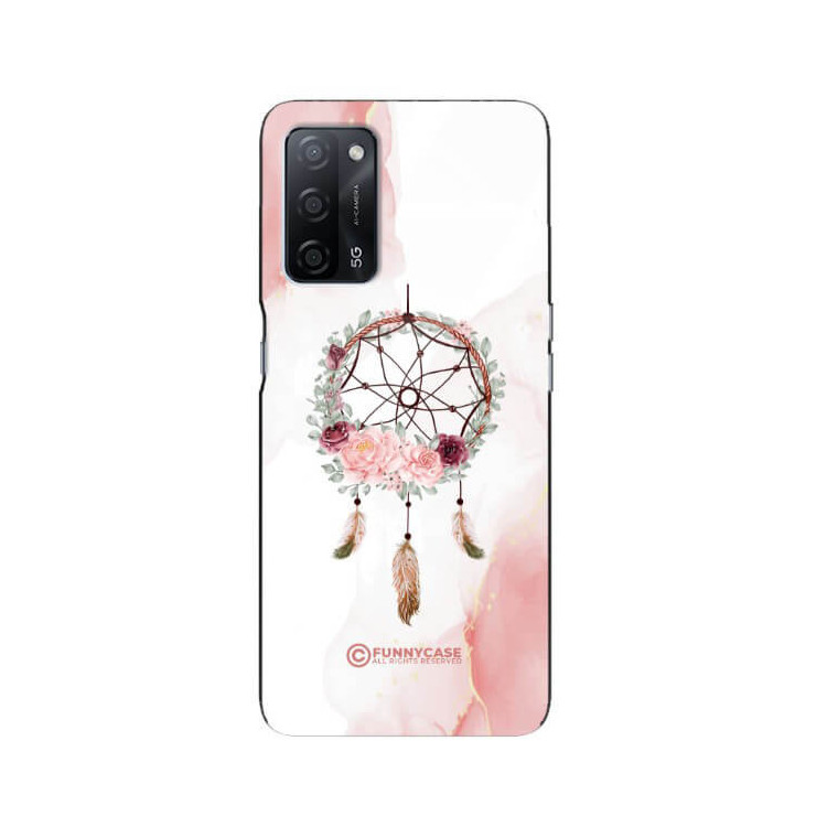 ETUI BLACK CASE GLASS NA TELEFON OPPO A55 ŁAPACZ SNÓW BOHO