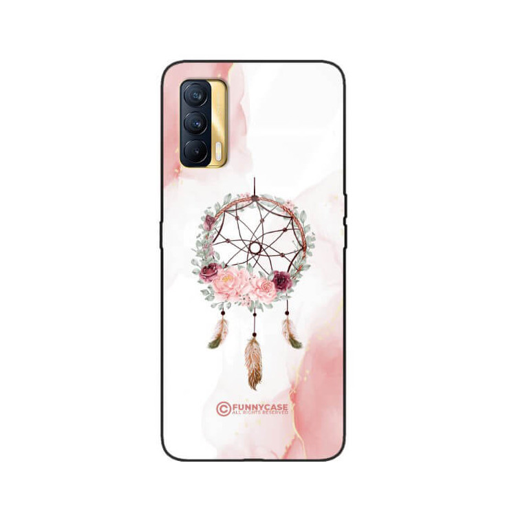 ETUI BLACK CASE GLASS NA TELEFON REALME V15 ŁAPACZ SNÓW BOHO