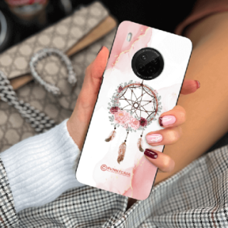 ETUI BLACK CASE GLASS NA TELEFON HUAWEI Y9A ŁAPACZ SNÓW BOHO