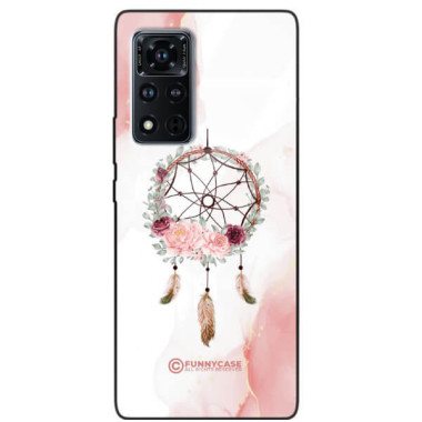 ETUI BLACK CASE GLASS NA TELEFON HUAWEI HONOR VIEW 40 V40 5G ŁAPACZ SNÓW BOHO