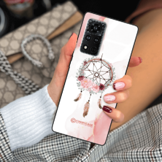 ETUI BLACK CASE GLASS NA TELEFON HUAWEI HONOR VIEW 40 V40 5G ŁAPACZ SNÓW BOHO