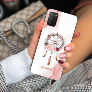 ETUI BLACK CASE GLASS NA TELEFON XIAOMI POCO M3 ŁAPACZ SNÓW BOHO