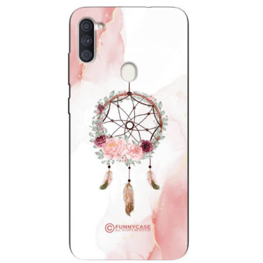 ETUI BLACK CASE GLASS NA TELEFON SAMSUNG GALAXY A11 / M11 ŁAPACZ SNÓW BOHO