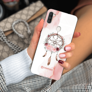 ETUI BLACK CASE GLASS NA TELEFON SAMSUNG GALAXY A11 / M11 ŁAPACZ SNÓW BOHO