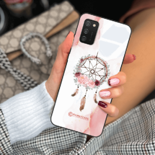 ETUI BLACK CASE GLASS NA TELEFON SAMSUNG GALAXY A02S ŁAPACZ SNÓW BOHO