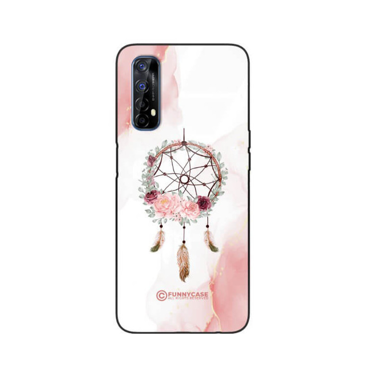 ETUI BLACK CASE GLASS NA TELEFON REALME 7 ŁAPACZ SNÓW BOHO