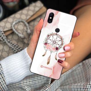 ETUI BLACK CASE GLASS NA TELEFON XIAOMI Mi MIX 3 ŁAPACZ SNÓW BOHO