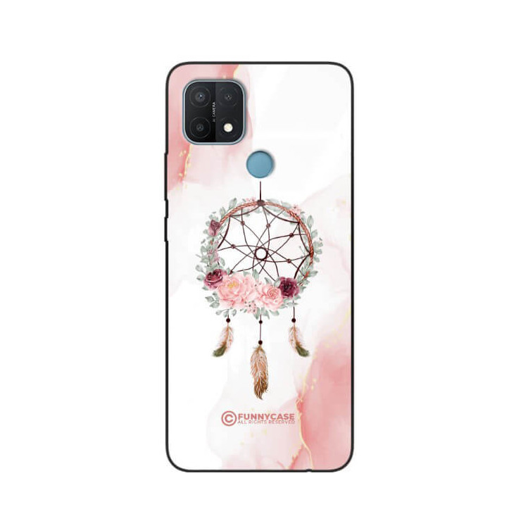 ETUI BLACK CASE GLASS NA TELEFON OPPO A15 / A15s / A35 ŁAPACZ SNÓW BOHO