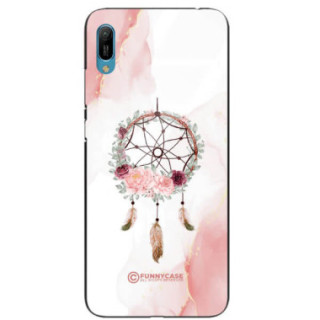 ETUI BLACK CASE GLASS NA TELEFON HUAWEI Y6 2019 ŁAPACZ SNÓW BOHO