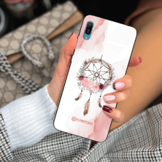 ETUI BLACK CASE GLASS NA TELEFON HUAWEI Y6 2019 ŁAPACZ SNÓW BOHO