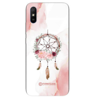 ETUI BLACK CASE GLASS NA TELEFON XIAOMI REDMI 9A ŁAPACZ SNÓW BOHO