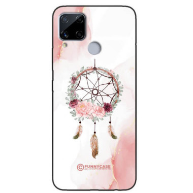 ETUI BLACK CASE GLASS NA TELEFON REALME C15 ŁAPACZ SNÓW BOHO