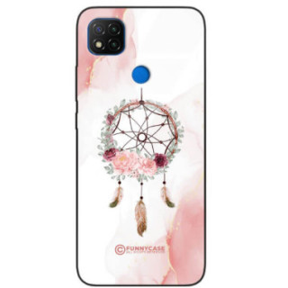 ETUI BLACK CASE GLASS NA TELEFON XIAOMI REDMI 9C ŁAPACZ SNÓW BOHO