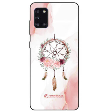 ETUI BLACK CASE GLASS NA TELEFON SAMSUNG GALAXY A31 ŁAPACZ SNÓW BOHO