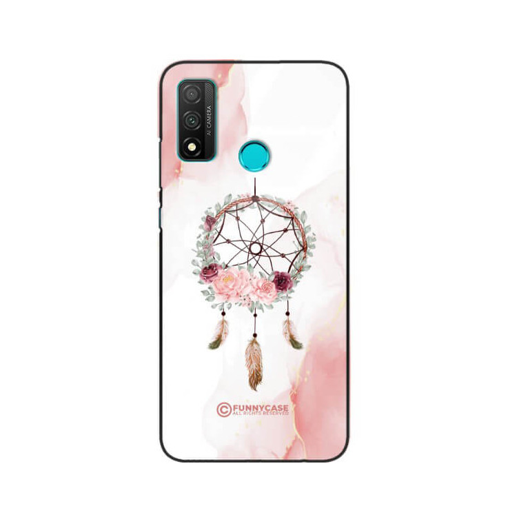 ETUI BLACK CASE GLASS NA TELEFON HUAWEI P SMART 2020 ŁAPACZ SNÓW BOHO