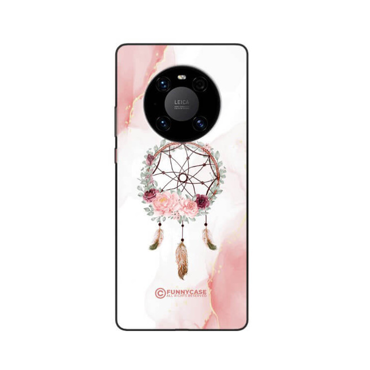 ETUI BLACK CASE GLASS NA TELEFON HUAWEI MATE 40 PRO ŁAPACZ SNÓW BOHO