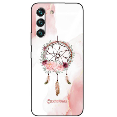 ETUI BLACK CASE GLASS NA TELEFON SAMSUNG GALAXY S22 ŁAPACZ SNÓW BOHO