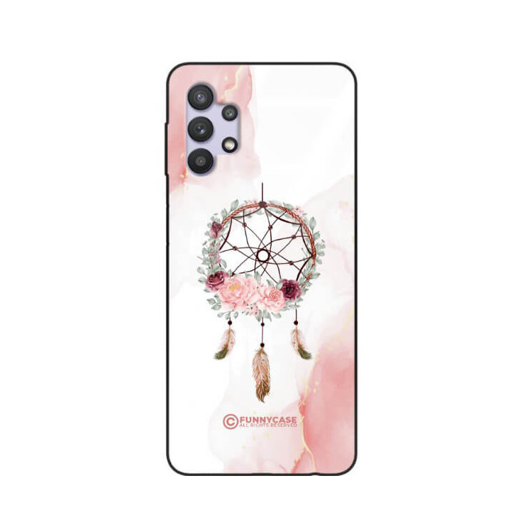 ETUI BLACK CASE GLASS NA TELEFON SAMSUNG GALAXY A32 / A32 4G ŁAPACZ SNÓW BOHO