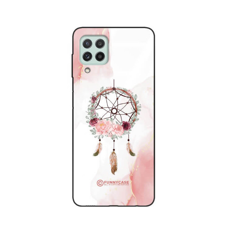 ETUI BLACK CASE GLASS NA TELEFON SAMSUNG GALAXY A22 4G / M22 4G ŁAPACZ SNÓW BOHO