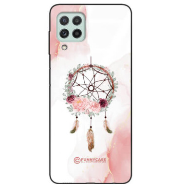 ETUI BLACK CASE GLASS NA TELEFON SAMSUNG GALAXY A22 4G / M22 4G ŁAPACZ SNÓW BOHO